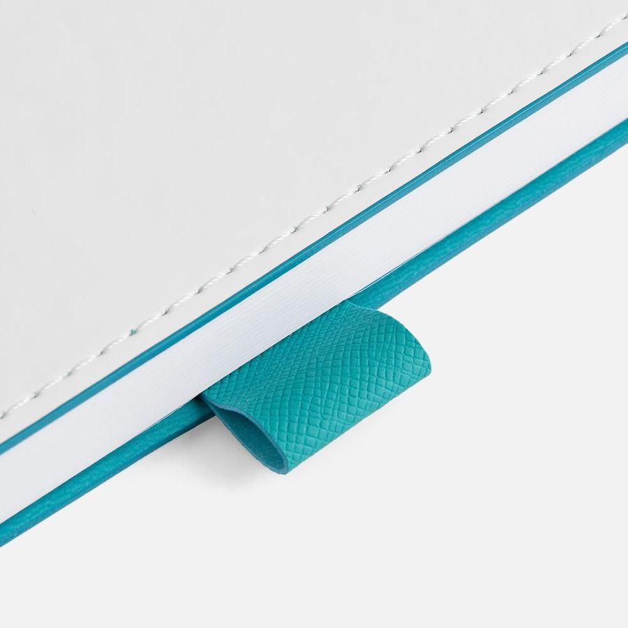 Ежедневник White Shall недатированный бело-бирюзовый