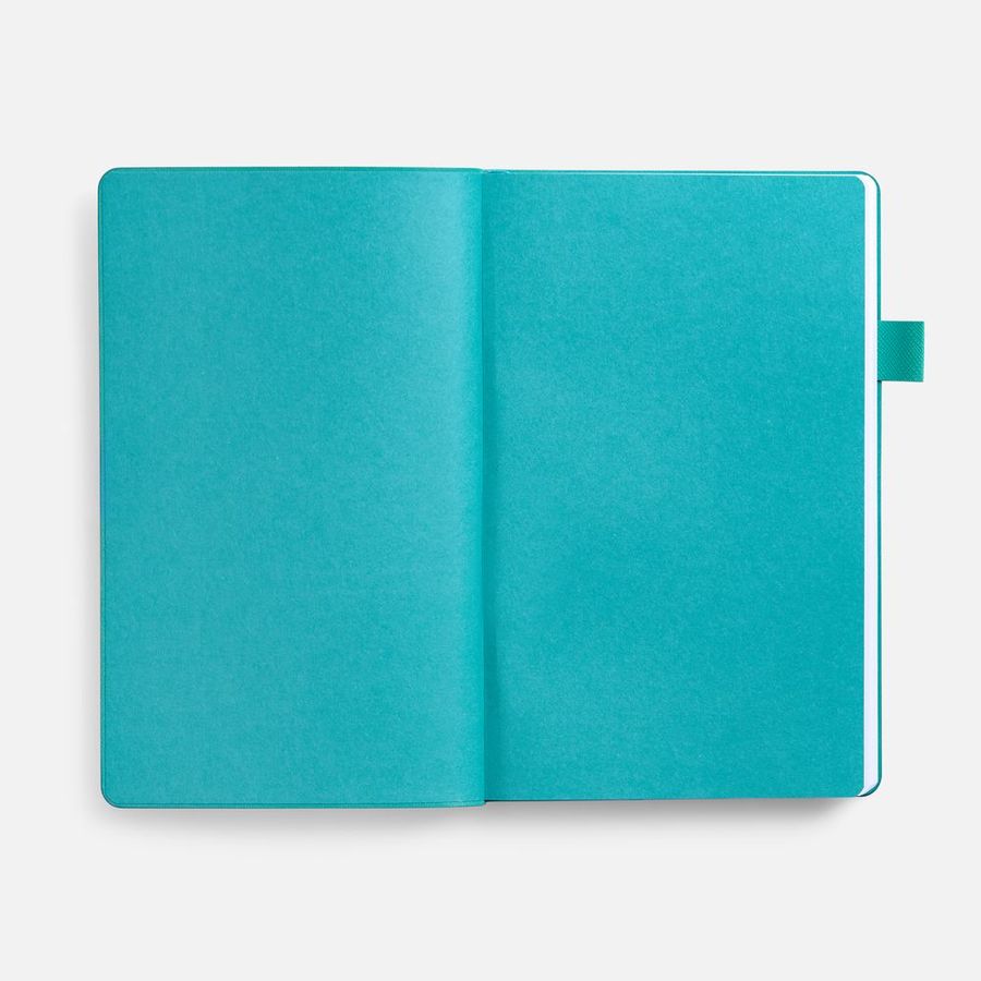 Ежедневник White Shall недатированный бело-бирюзовый