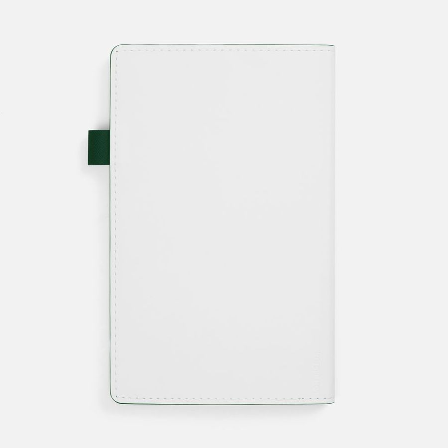 Ежедневник White Shall недатированный бело-зеленый