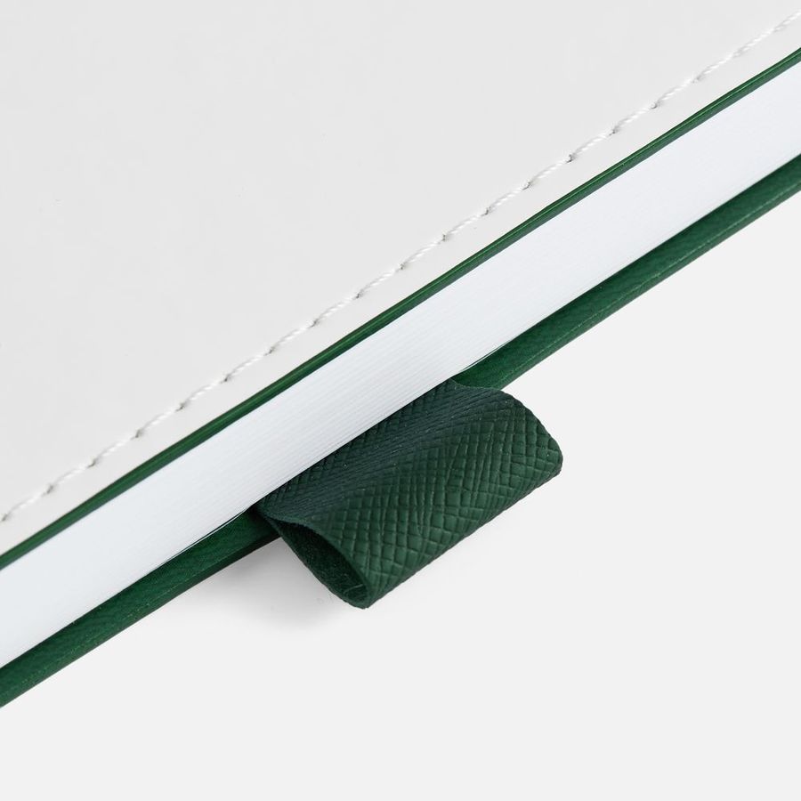 Ежедневник White Shall недатированный бело-зеленый