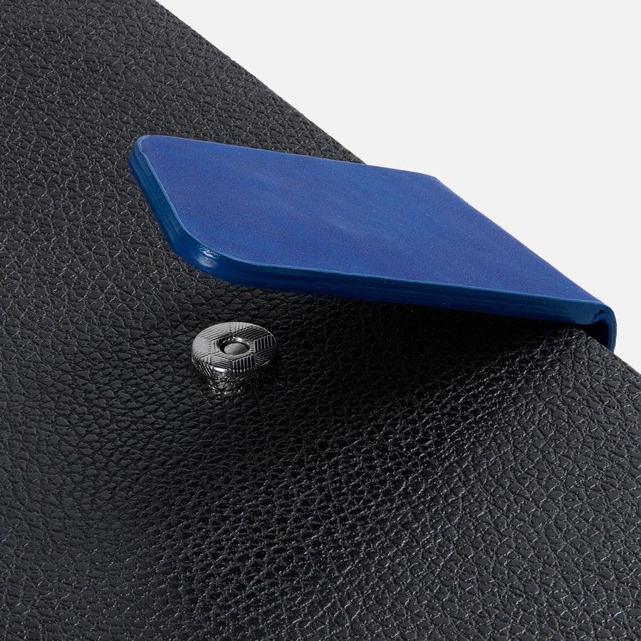 Ежедневник Boom недатированный черный с ярко-синий