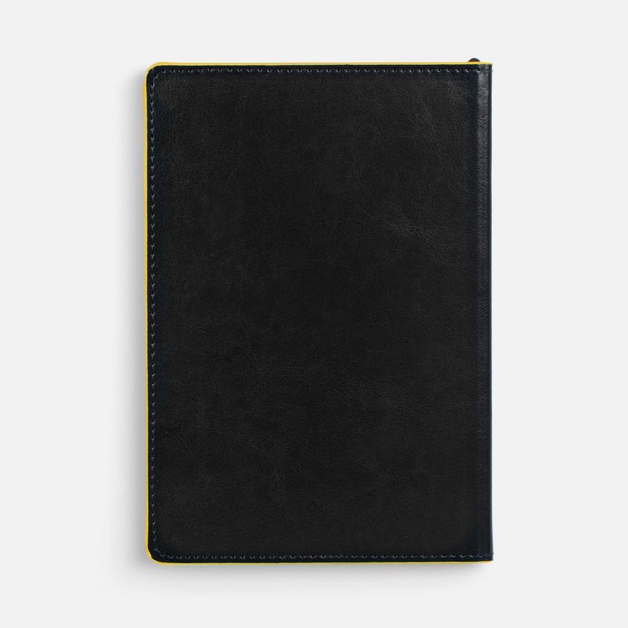 Ежедневник Alanis недатированный черный с желтым