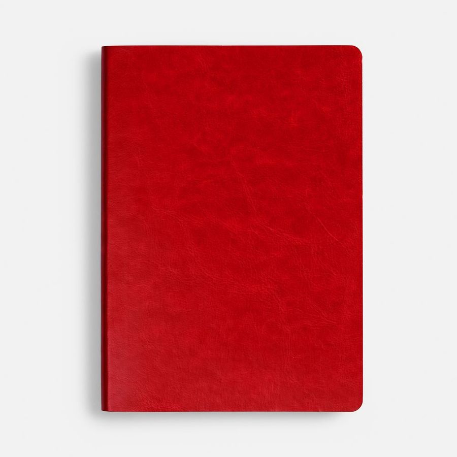 Ежедневник Nebraska Flex недатированный красный с золотистым