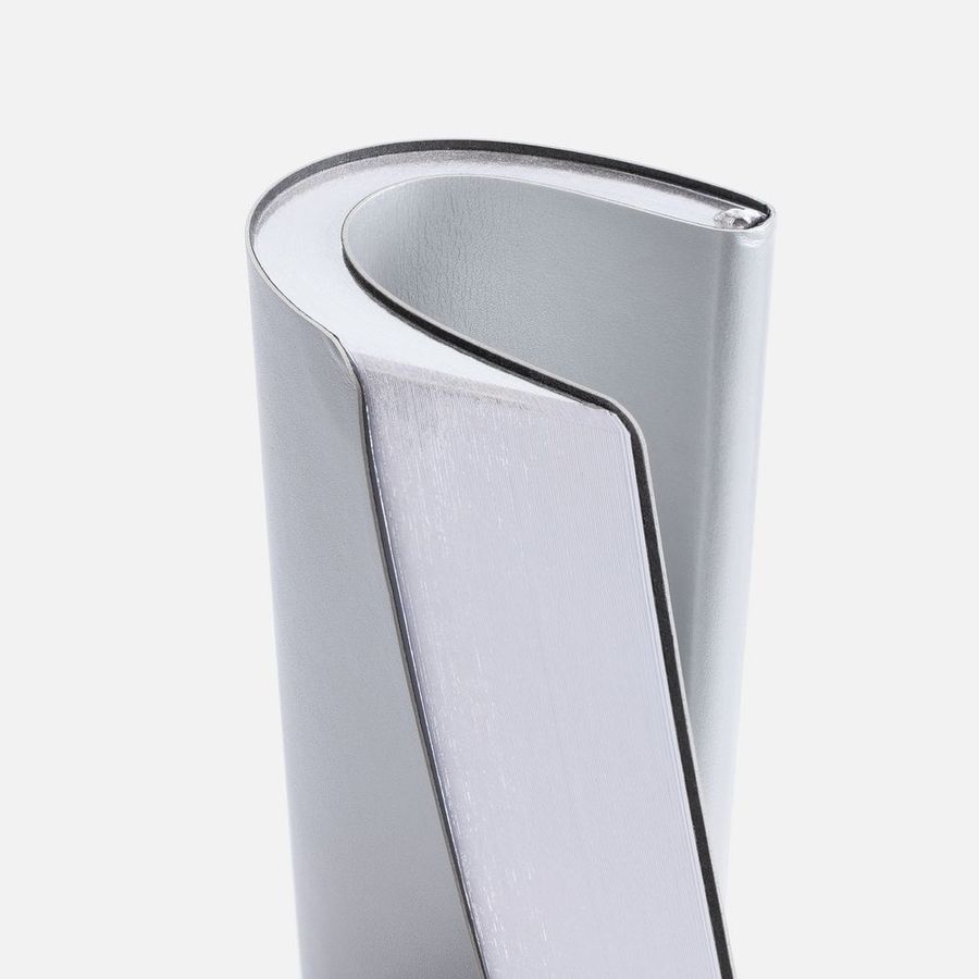 Ежедневник Nebraska Flex недатированный серебристый