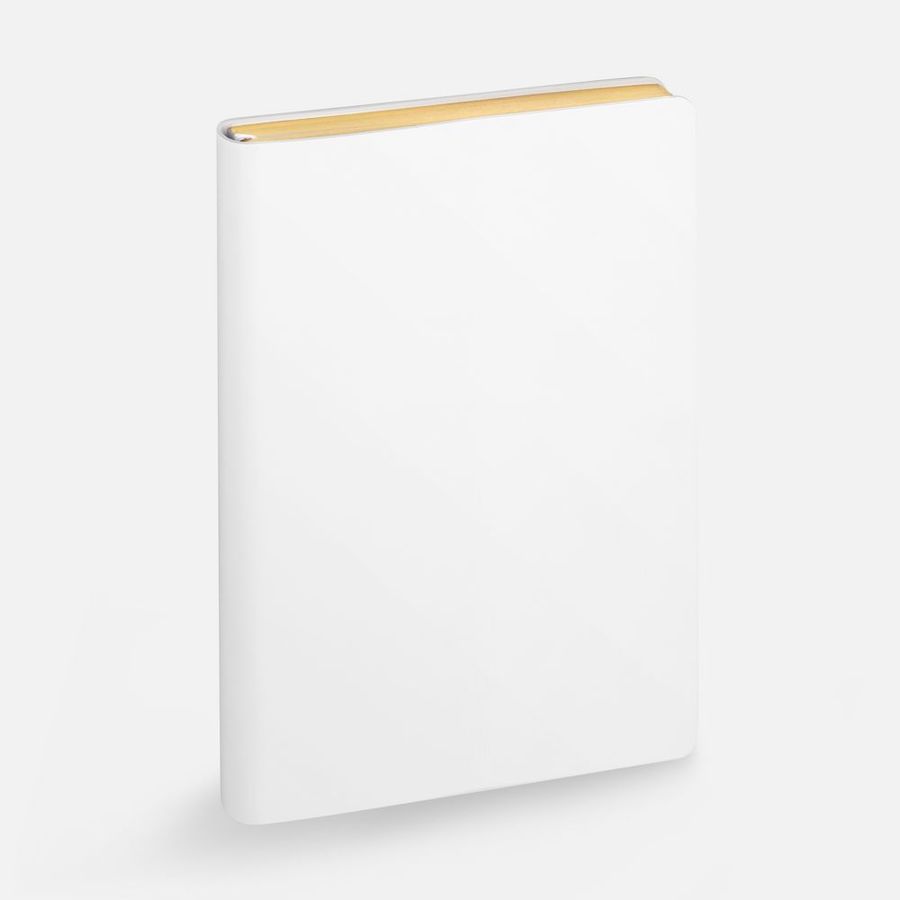 Ежедневник Nebraska Flex недатированный белый с золотистым