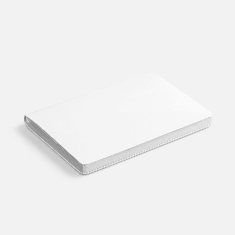 Ежедневник Nebraska Flex недатированный белый с серебристым