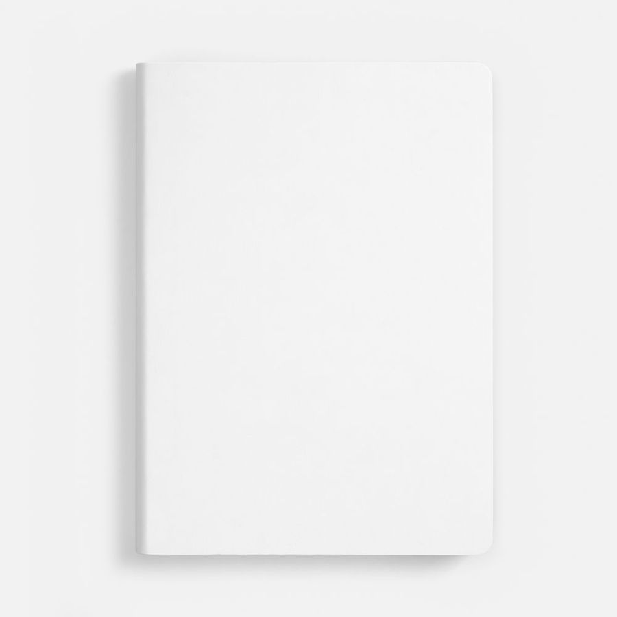 Ежедневник Nebraska Flex недатированный белый с серебристым