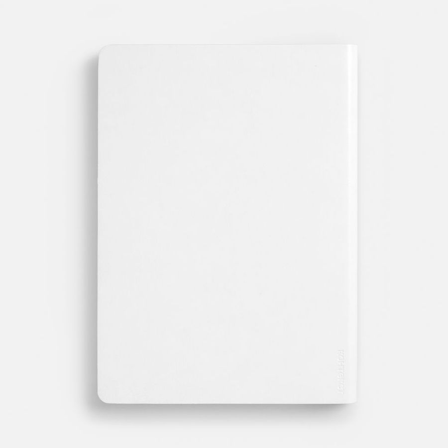 Ежедневник Nebraska Flex недатированный белый с серебристым