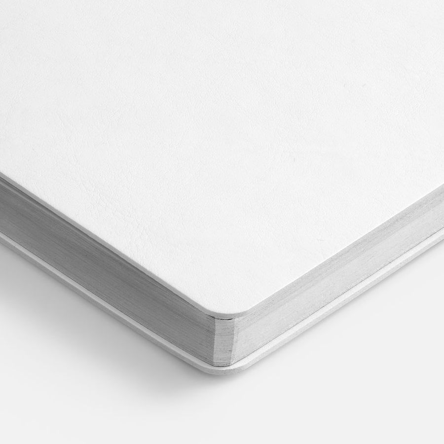 Ежедневник Nebraska Flex недатированный белый с серебристым