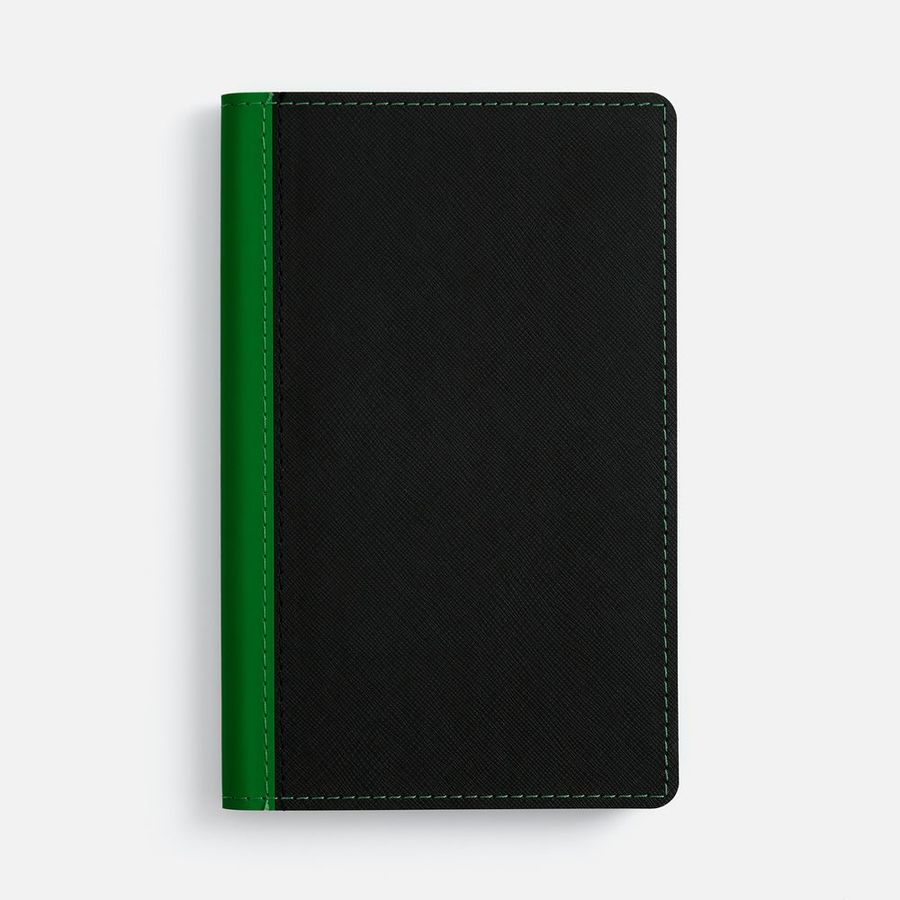 Ежедневник Nice Twice недатированный черный с ярко-зеленым