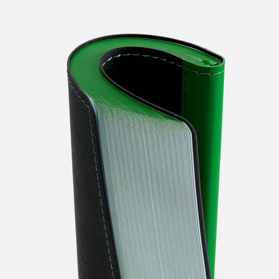 Ежедневник Nice Twice недатированный черный с ярко-зеленым