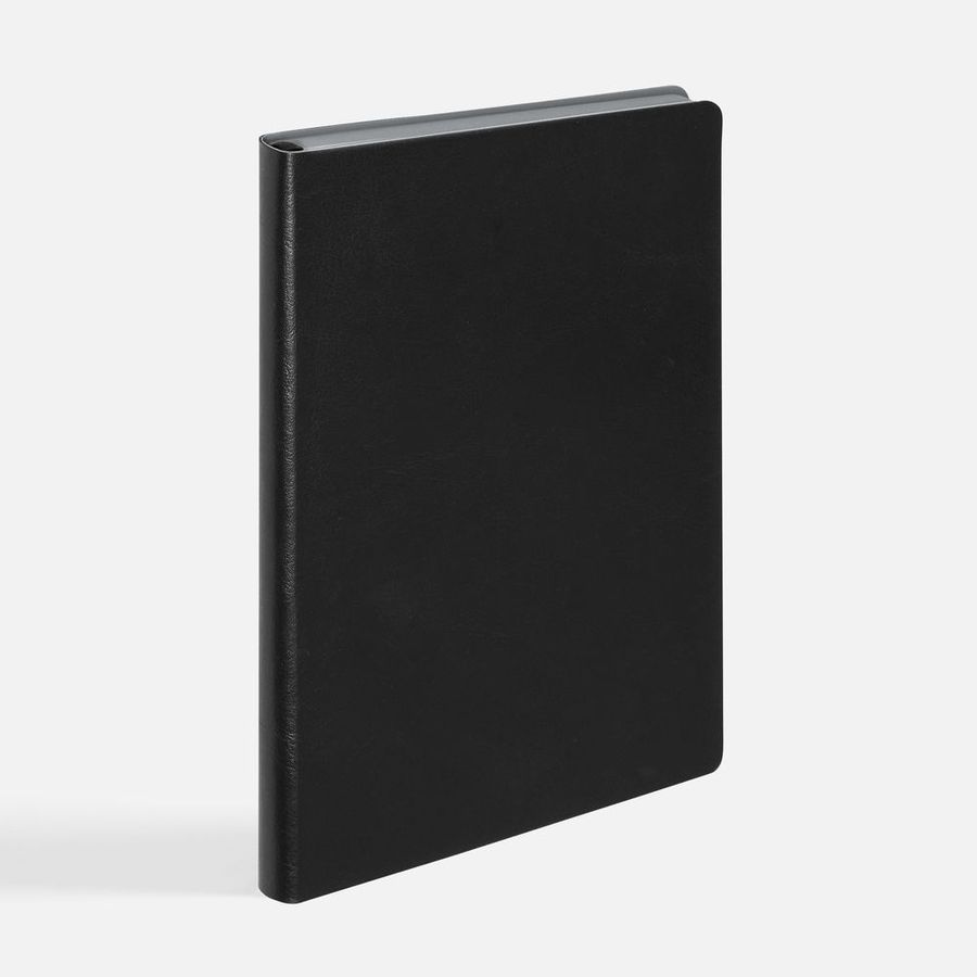 Ежедневник Doppio недатированный черный с серым