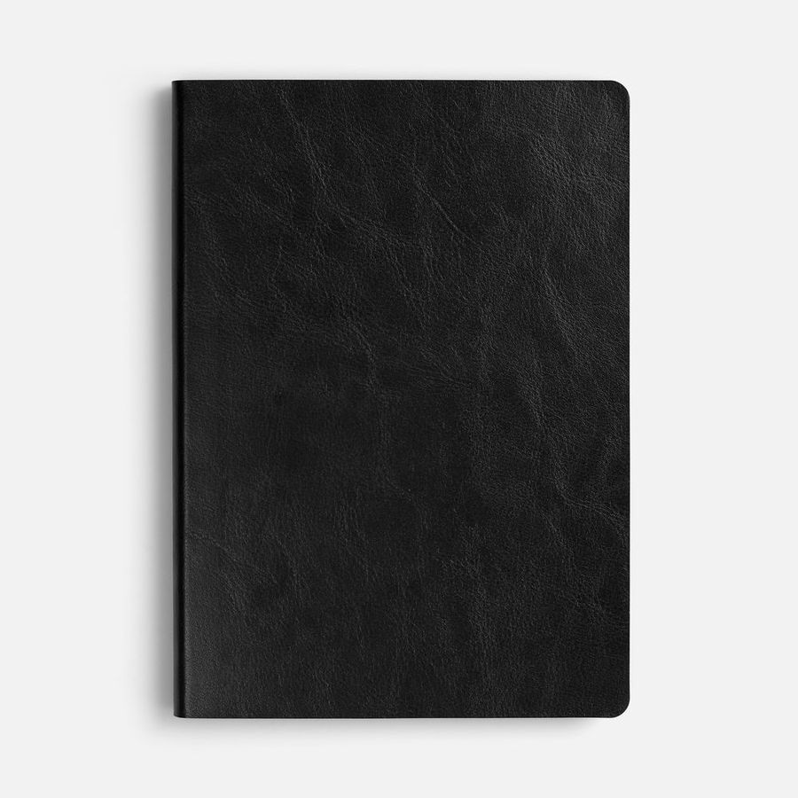 Ежедневник Doppio недатированный черный с серым