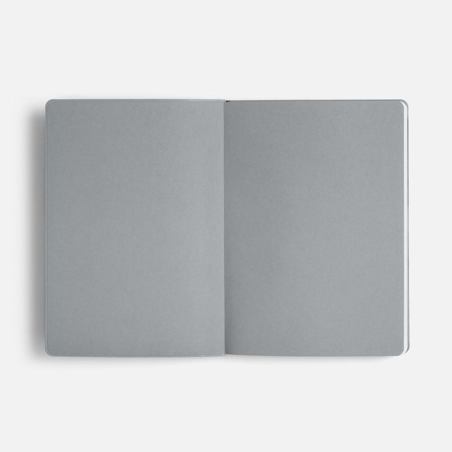 Ежедневник Doppio недатированный черный с серым