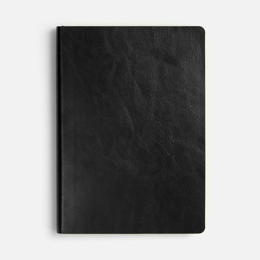 Ежедневник Doppio недатированный черный с желтым