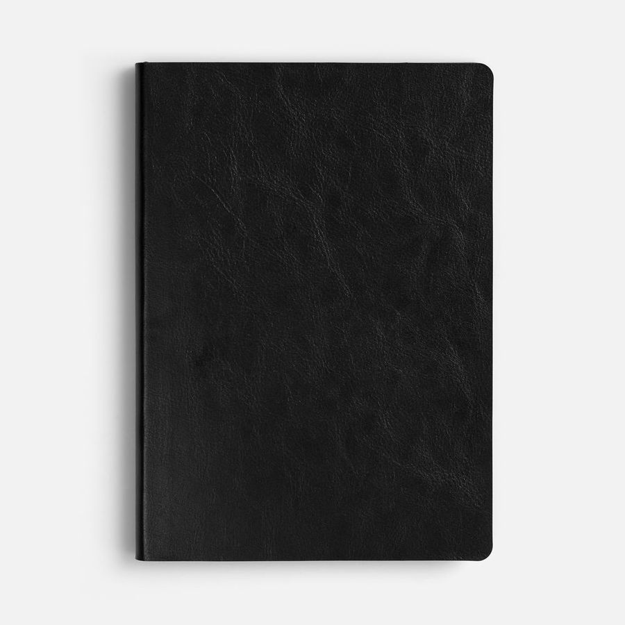 Ежедневник Doppio недатированный черный с красным