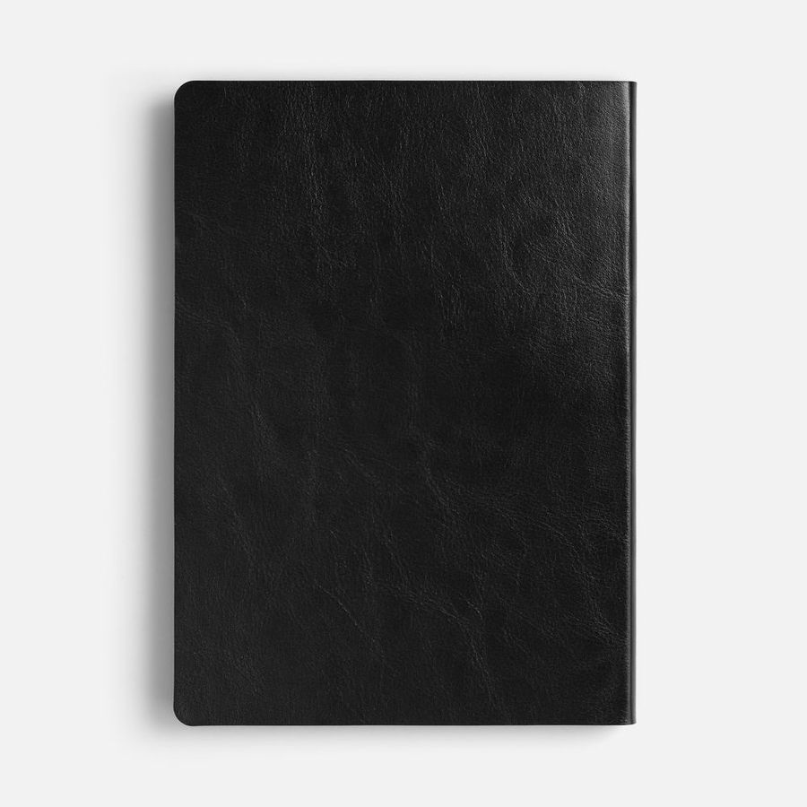 Ежедневник Doppio недатированный черный с красным