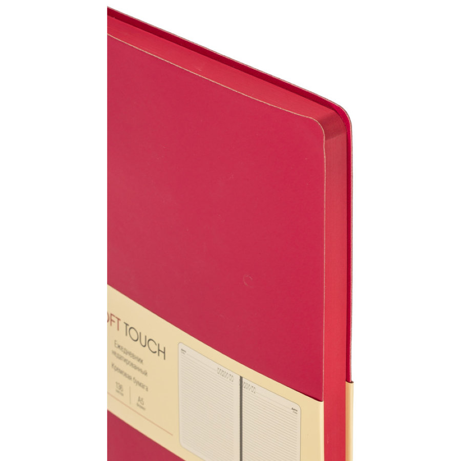 Ежедневник недатированный А5 136л SOFT TOUCH интеграл.розовый