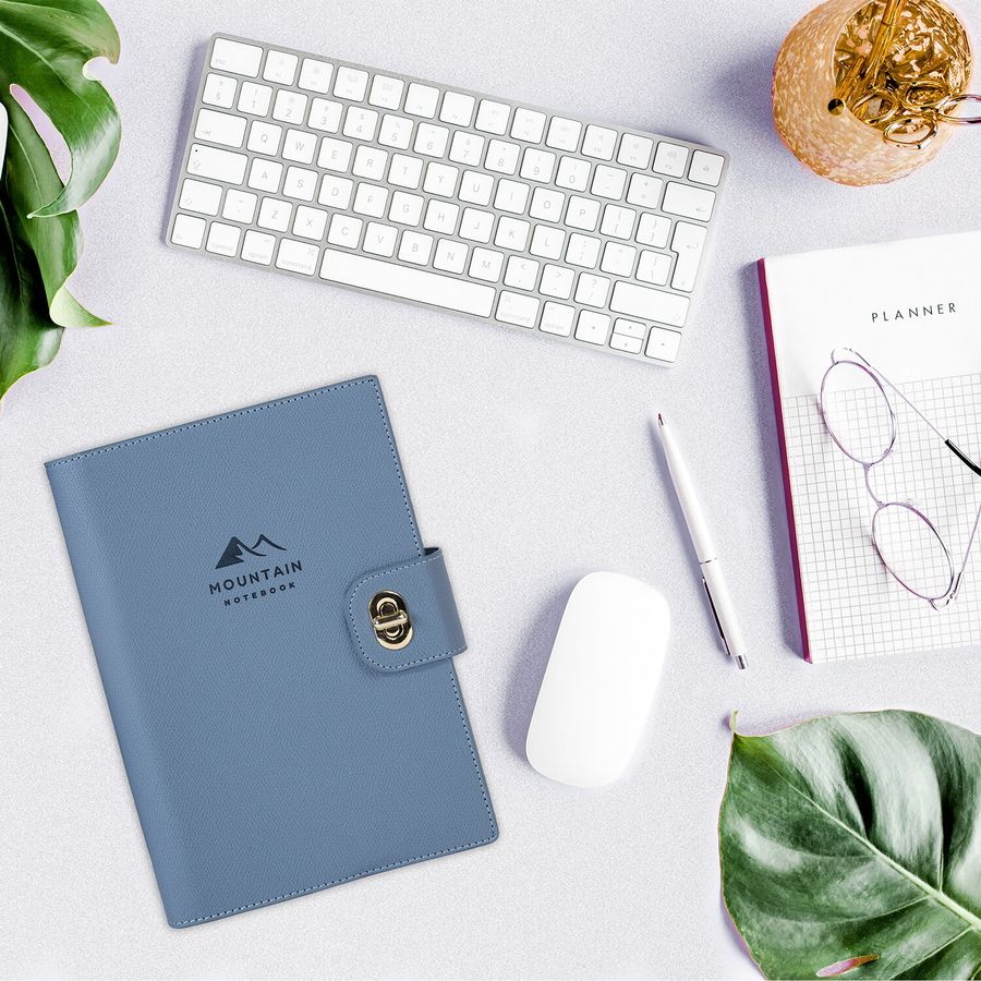 Ежедневник-органайзер недатированный B5 167х240мм BRAUBERG "Nova", под кожу, 160л, голубой