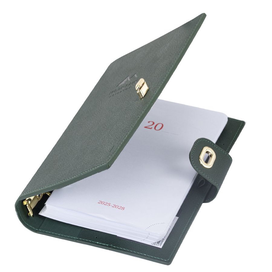 Ежедневник-органайзер недатированный B5 167х240мм BRAUBERG "Nova", под кожу, 160л, зеленый