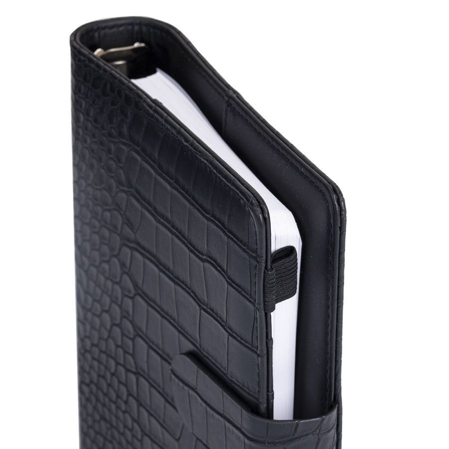 Ежедневник-органайзер недатированный B6 150x190мм BRAUBERG "Comodo", под кожу, 160л, черный