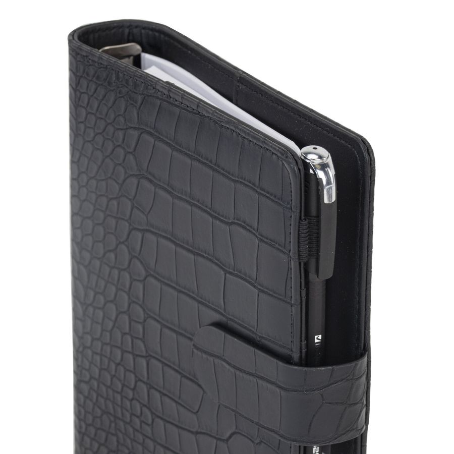 Ежедневник-органайзер недатированный B6 150x190мм BRAUBERG "Comodo", под кожу, 160л, черный