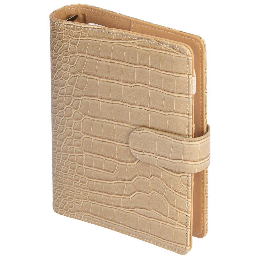 Ежедневник-органайзер недатированный B6 150x190мм BRAUBERG "Comodo", под кожу, 160л, бежевый