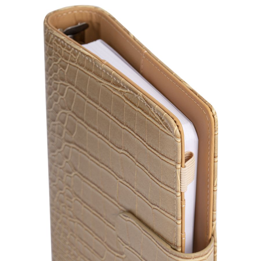 Ежедневник-органайзер недатированный B6 150x190мм BRAUBERG "Comodo", под кожу, 160л, бежевый