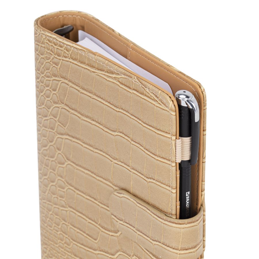 Ежедневник-органайзер недатированный B6 150x190мм BRAUBERG "Comodo", под кожу, 160л, бежевый