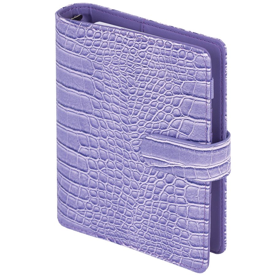 Ежедневник-органайзер недатированный B6 150x190мм BRAUBERG "Comodo", под кожу, 160л, сиреневый