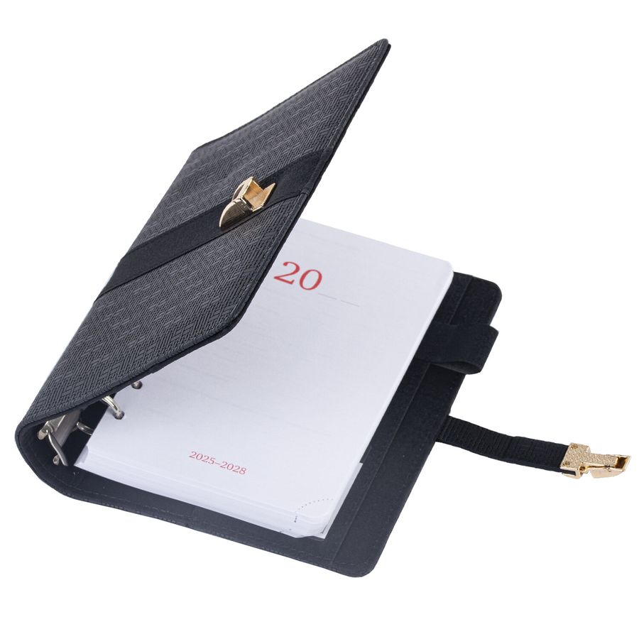 Ежедневник-органайзер недатированный В6 150х190мм BRAUBERG "Orion", под кожу, 160л, черный