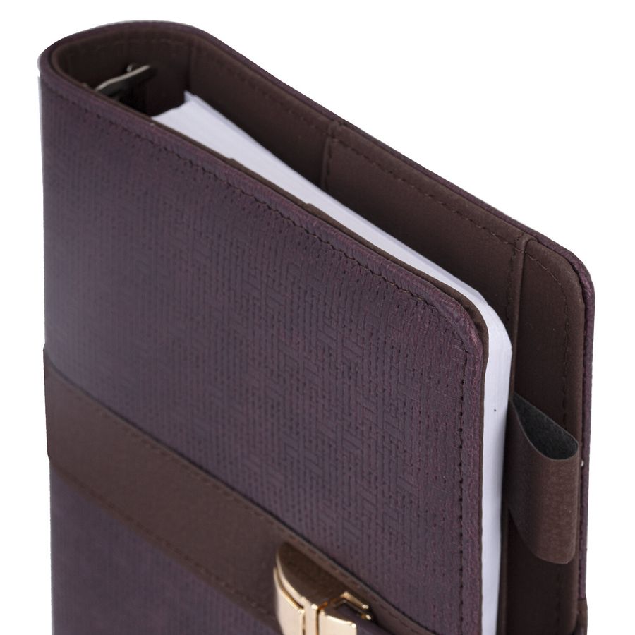 Ежедневник-органайзер недатированный В6 150х190мм BRAUBERG "Orion", под кожу, 160л, коричневый