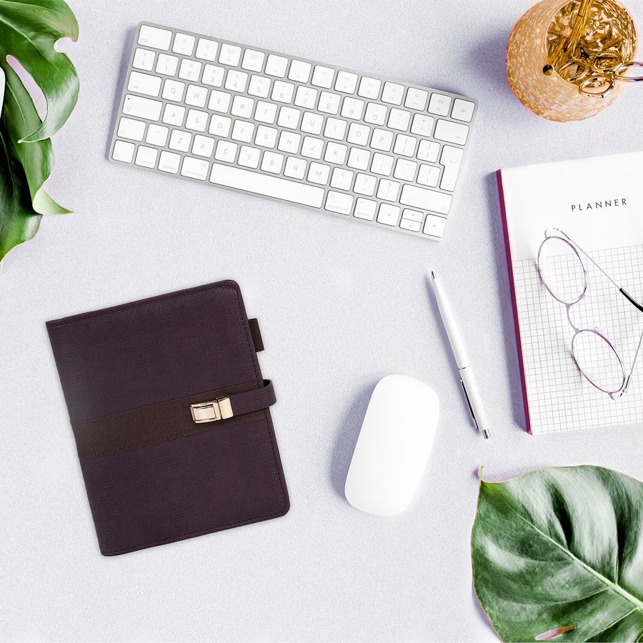 Ежедневник-органайзер недатированный В6 150х190мм BRAUBERG "Orion", под кожу, 160л, коричневый