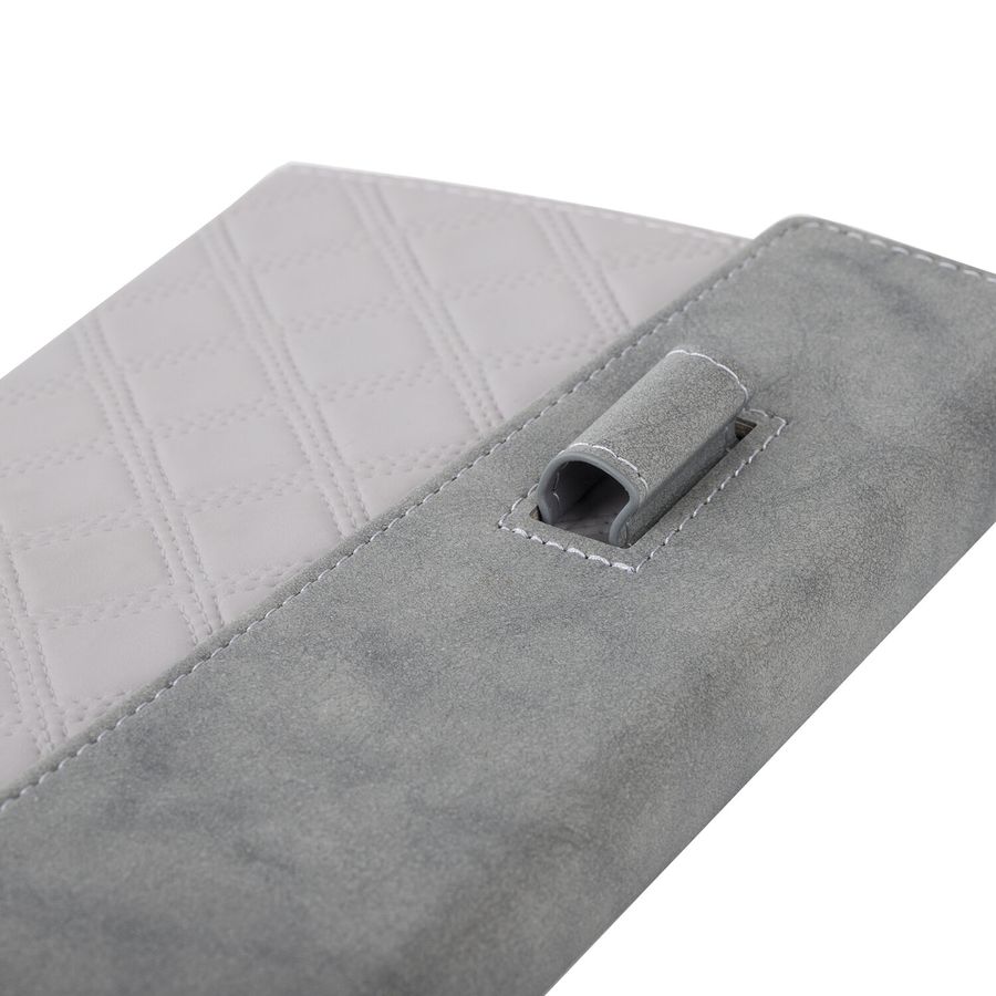 Ежедневник недатированный А5 145х215 мм, BRAUBERG "Stitch", под кожу, магнит, 160 л., серый