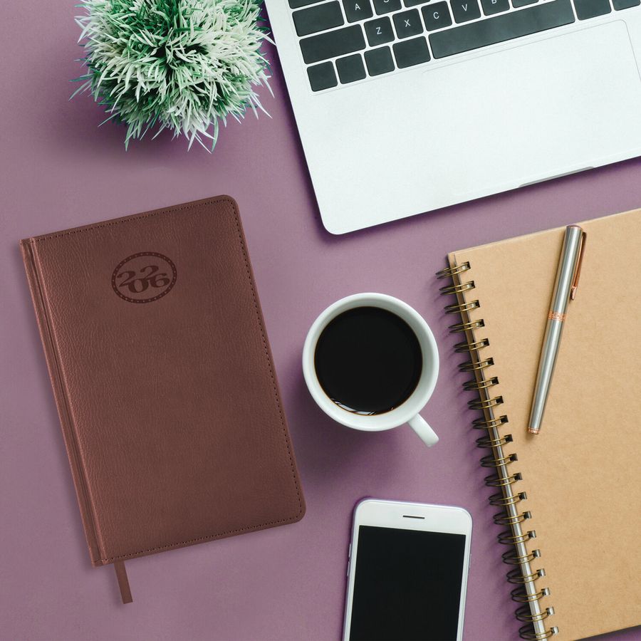 Ежедневник датированный 2026, А5, 138x213 мм, BRAUBERG 