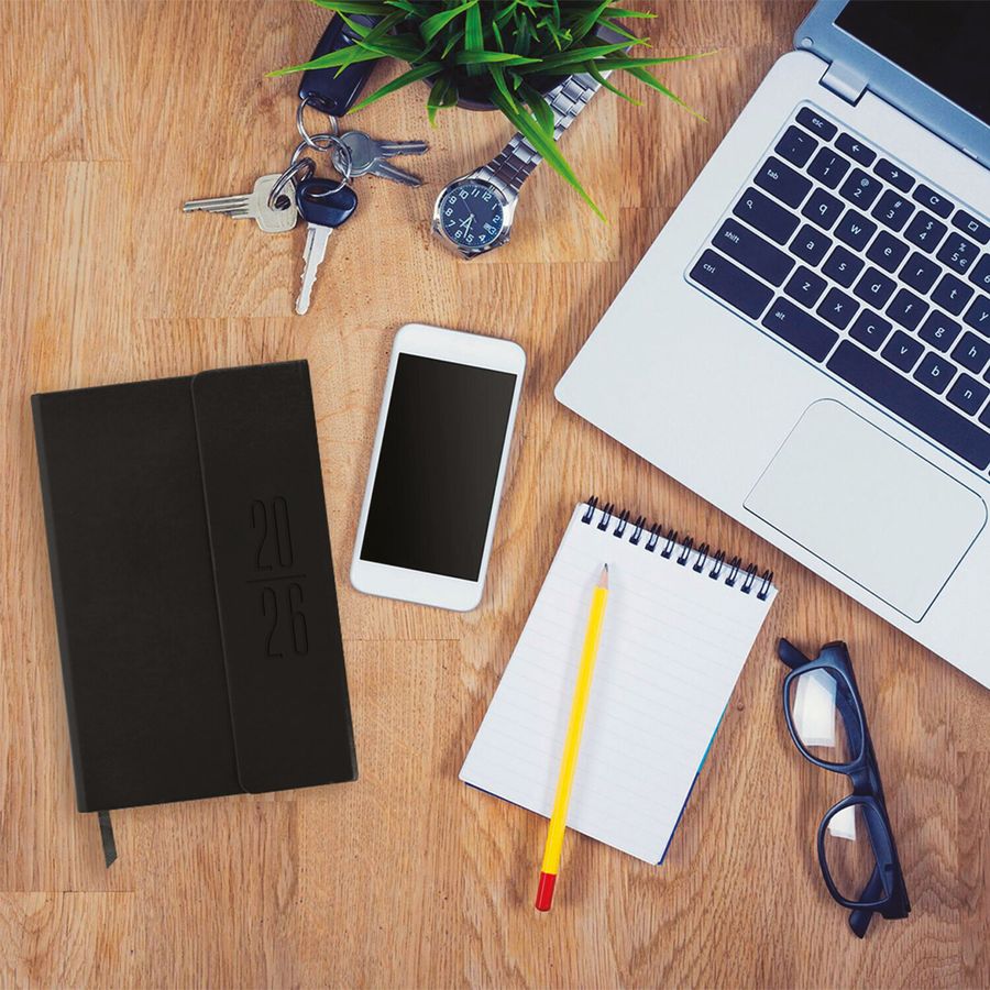 Ежедневник датированный 2026, А5, 138x213 мм, BRAUBERG 