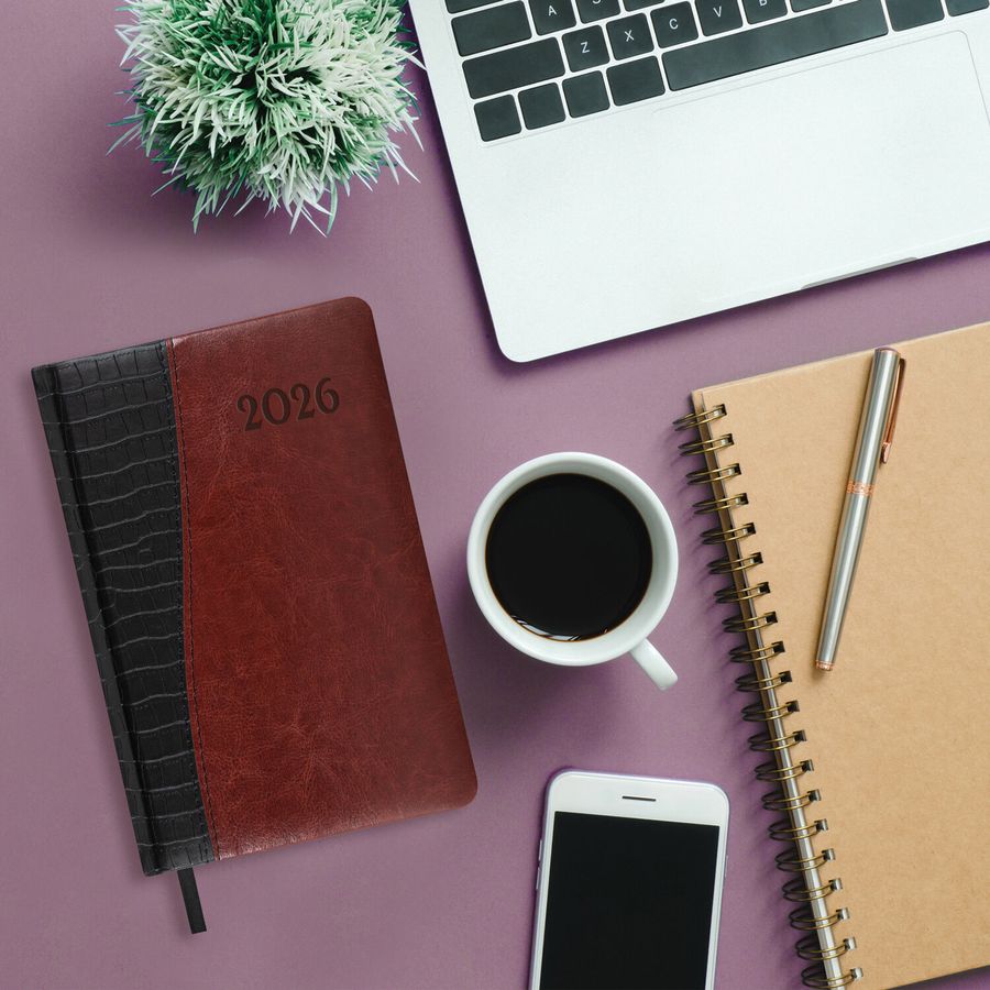 Ежедневник датированный 2026, А5, 138x213 мм, BRAUBERG 