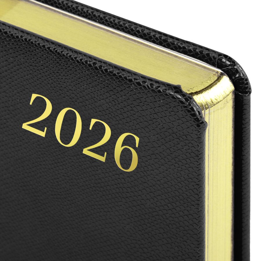 Ежедневник датированный 2026 А5 138x213 мм, BRAUBERG "Iguana", под кожу, черный