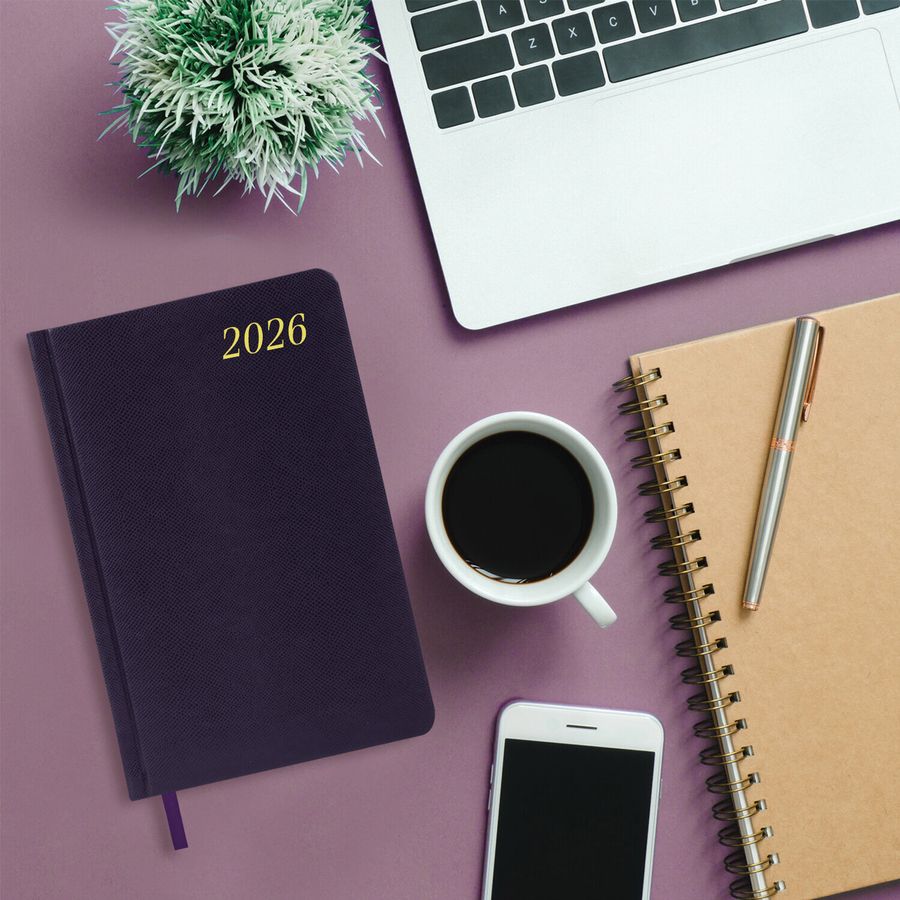 Ежедневник датированный 2026 А5 138x213 мм, BRAUBERG