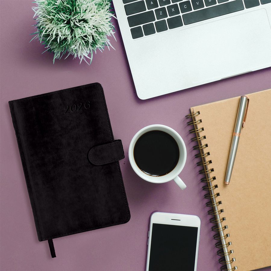 Ежедневник датированный 2026 А5 138x213 мм, BRAUBERG 