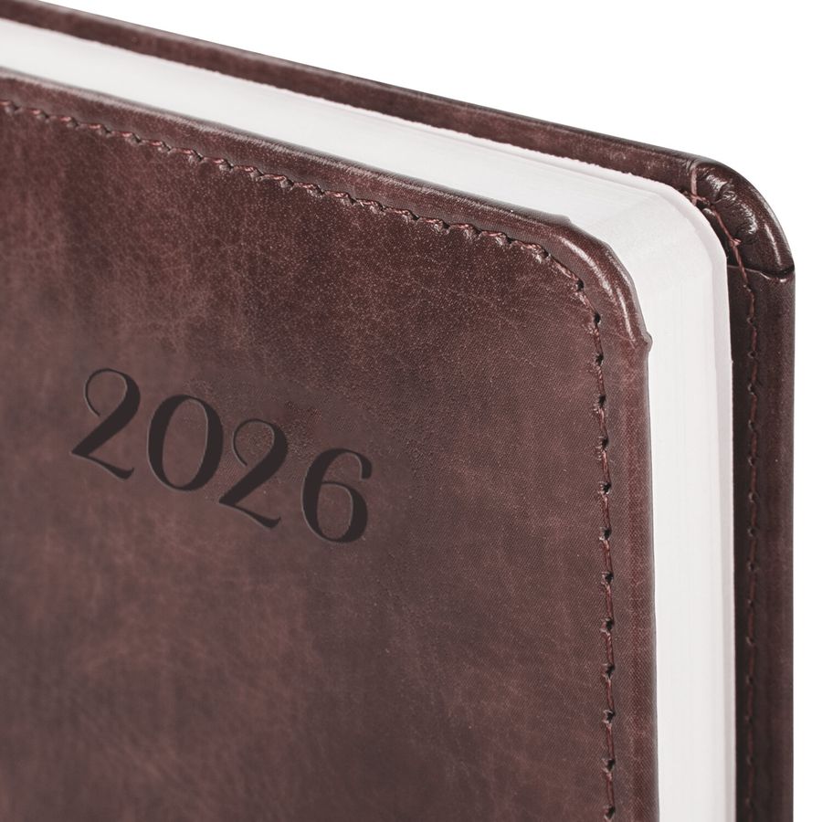 Ежедневник датированный 2026 А5 138x213 мм, BRAUBERG 
