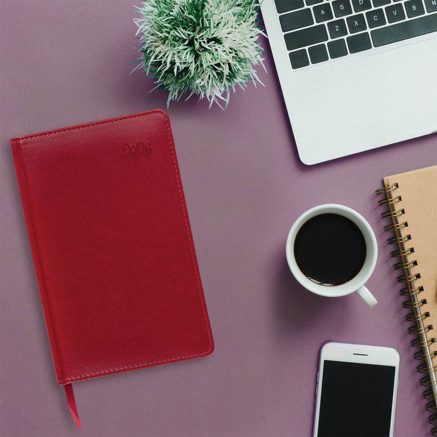 Ежедневник датированный 2026, А5, 138x213 мм, BRAUBERG 