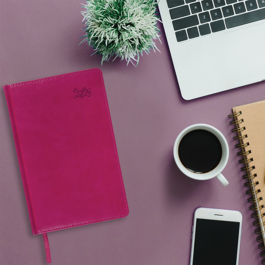 Ежедневник датированный 2026, А5, 138x213 мм, BRAUBERG 