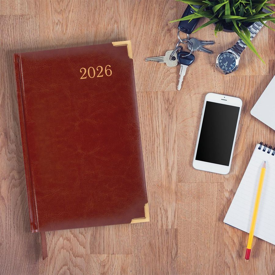 Ежедневник датированный 2026, А5, 138x213 мм, BRAUBERG