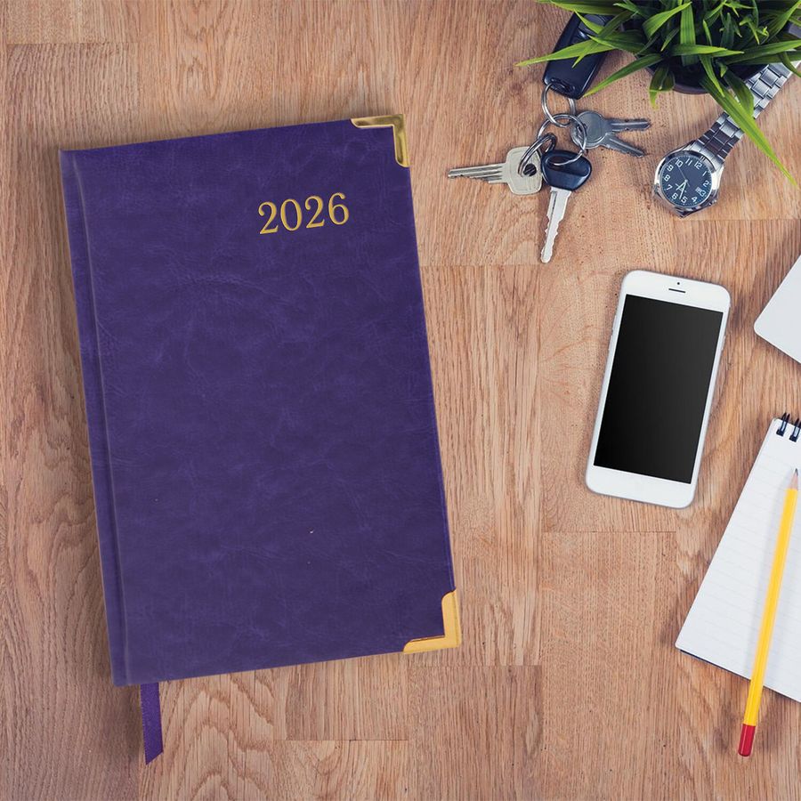 Ежедневник датированный 2026, А5, 138x213 мм, BRAUBERG 