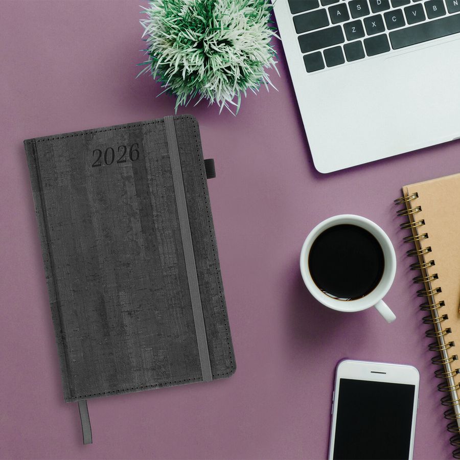 Ежедневник датированный 2026 А5 138x213 мм, BRAUBERG 