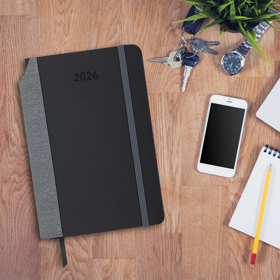 Ежедневник датированный 2026 А5 138x213 мм, BRAUBERG 