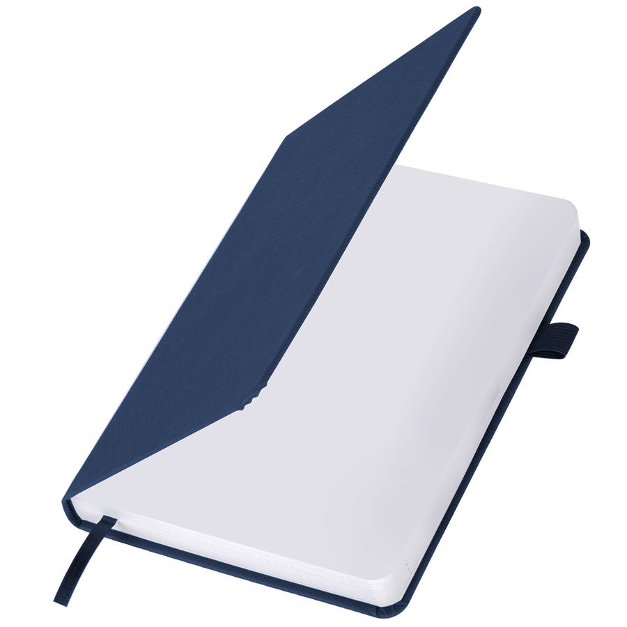 Ежедневник датированный 2026, А5, 138x213 мм, BRAUBERG "Control", под кожу, держатель для ручки, синий