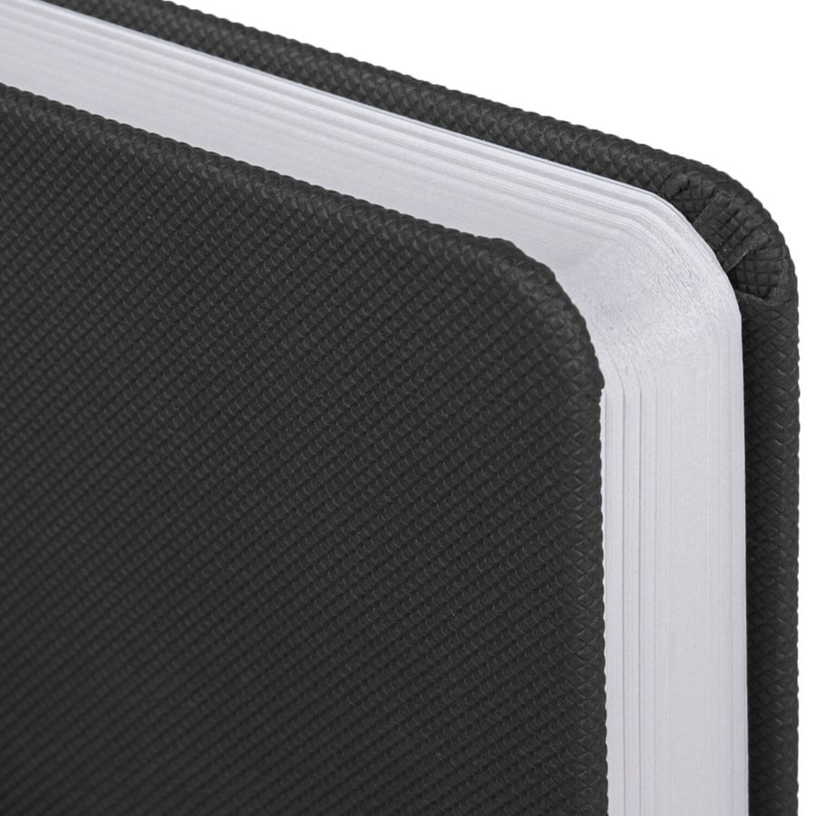 Ежедневник датированный 2026, А5, 138x213 мм, BRAUBERG "Control", под кожу, держатель для ручки, черный