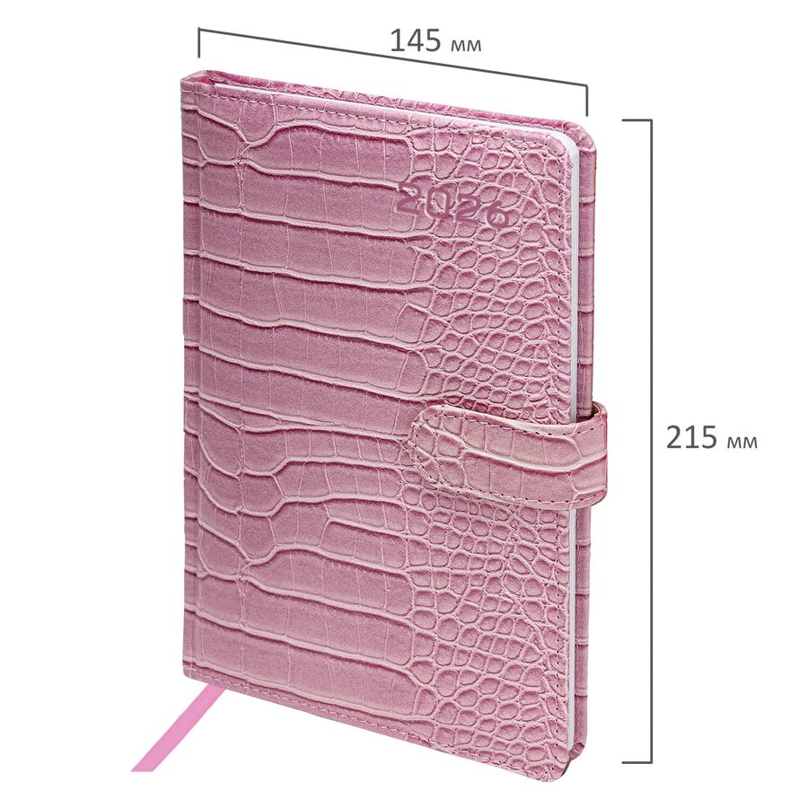 Еженедельник датированный 2026 А5 145х215 мм, BRAUBERG 